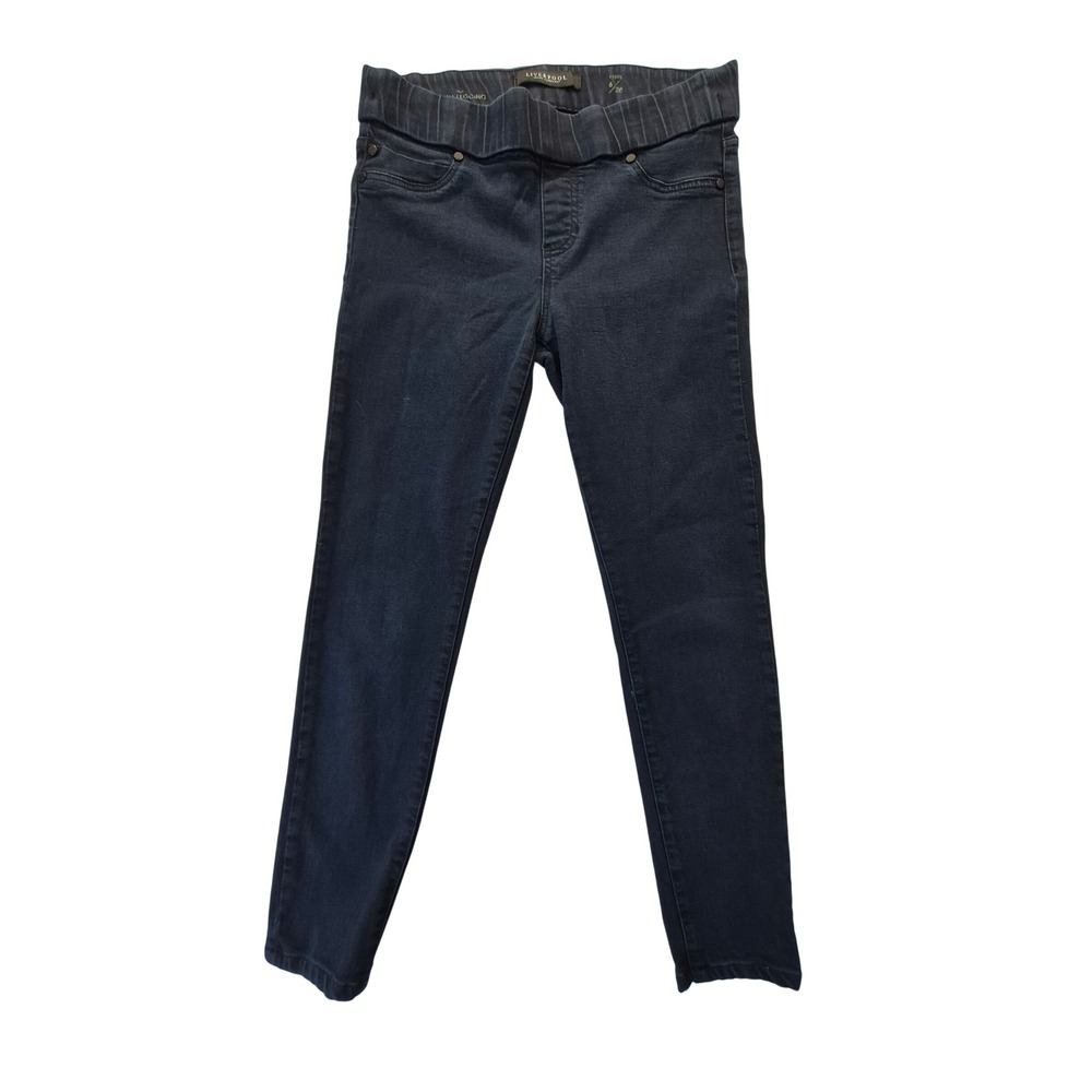 Liverpool The Denim Legging Womens 6P Petite Dark Indigo Pull On Stretch Jeans